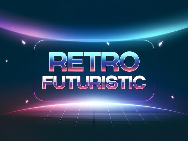 Futuristic Retro Background