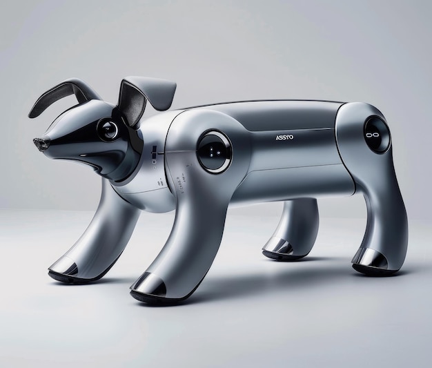 Photo futuristic robotic dog design