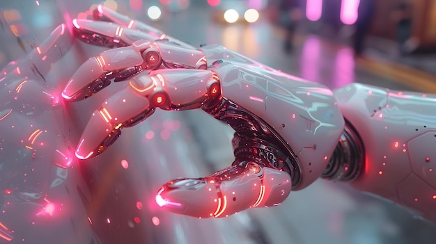 Futuristic Robotic Hand 3D Render