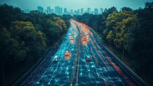 Futuristic selfrepairing roads using AImonitored nanotechnology