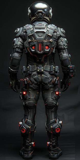 Futuristic Space Suit Robotic Exoskeleton Design