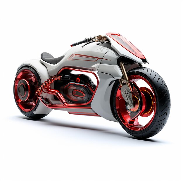 Photo futuristic stylish bike isolated