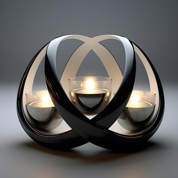 Futuristic stylish candle holder design