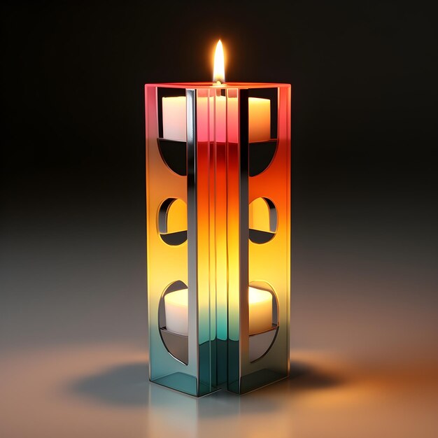 Futuristic stylish candle holder design