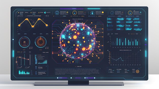 Photo futuristic technology interface