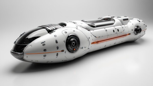 Photo futuristic transport pod designed for advanced mobility