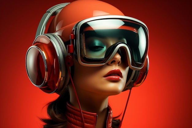 Futuristic Virtual Glasses VR headsets Technology digital Futuristic Innovation Device Concept