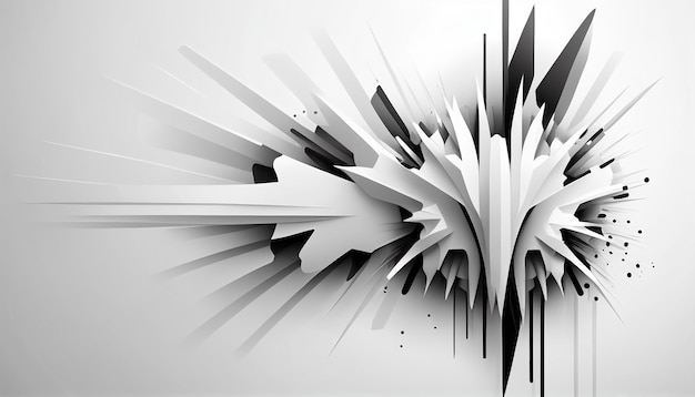 Futuristic white background vector abstract illustration Generative AI