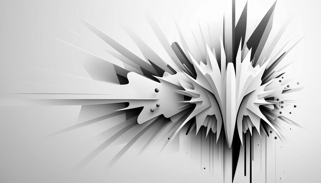 Futuristic white background vector abstract illustration Generative AI