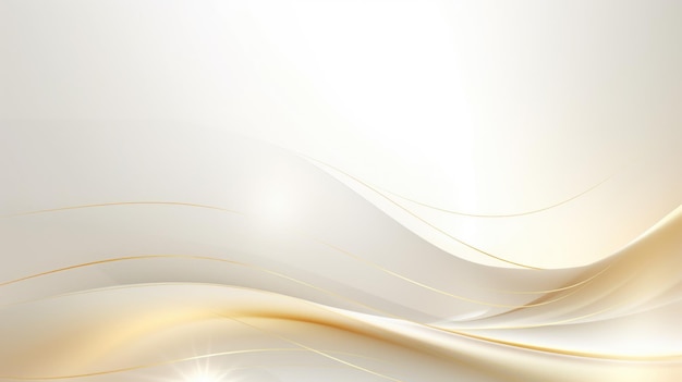 Futuristic white and gold color flowing waving background HD wallpaper