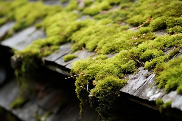 Fuzzy Moss on an Old Roof Grunge Backgro old paper texture Grunge Background