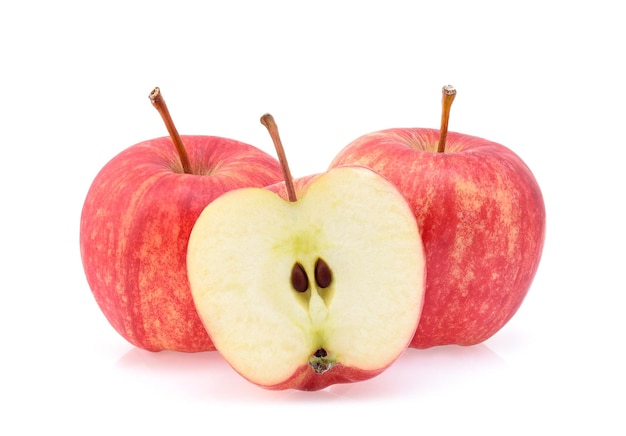 Gala apples isolate on white background