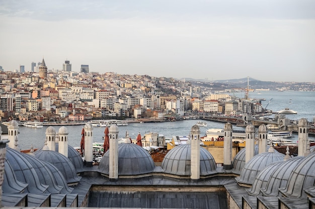 Galata and Karakoy district in Istanbul Turkey