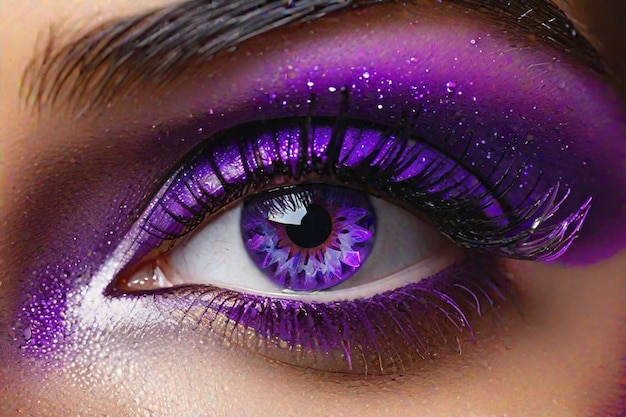 galaxy eye makeup