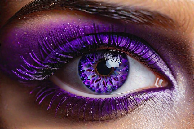 galaxy eye makeup