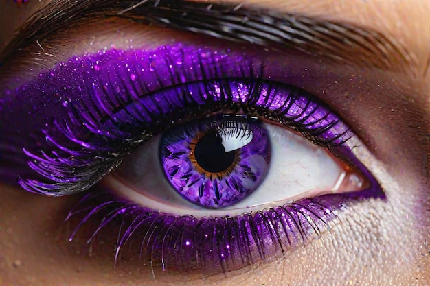 galaxy eye makeup