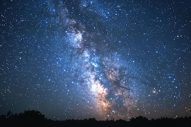 a galaxy in the night sky with the stars in the background