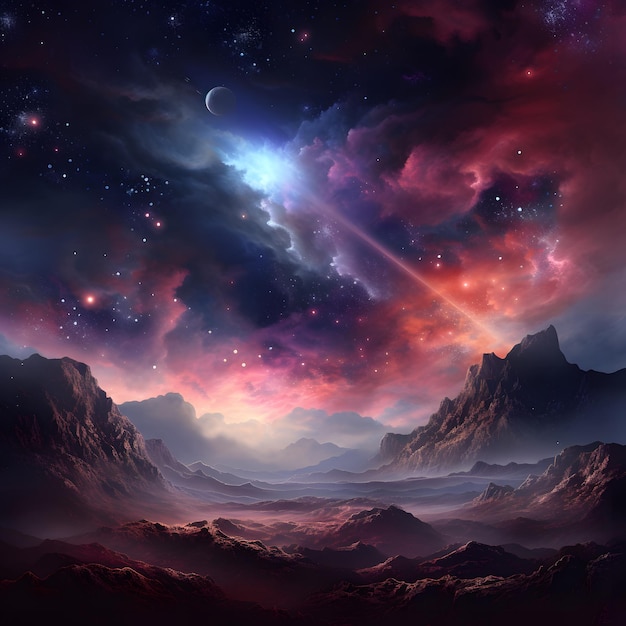 Galaxy Space Stars Night sky Graphics Background Wallpaper