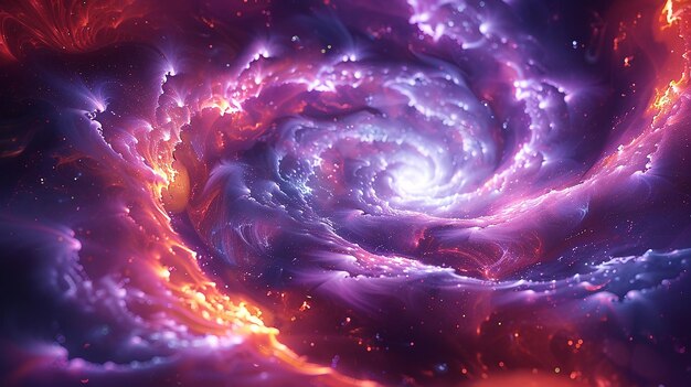 a galaxy that is purple and has stars in it