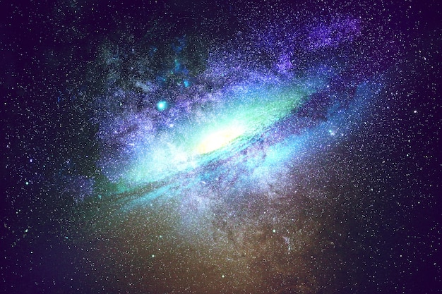 a galaxy with stars and galaxy in the background