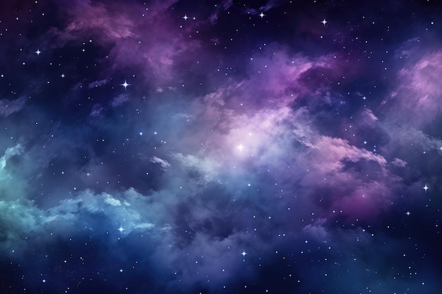 Galaxythemed background with nebula and stars