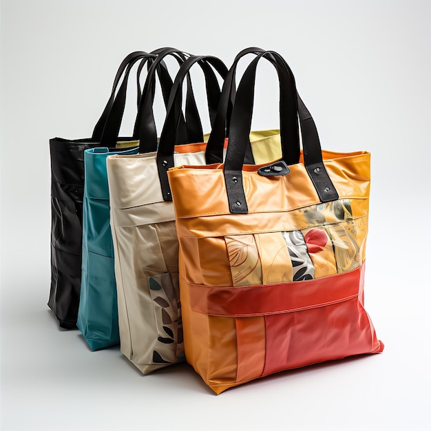 gallery of different bags styles made from recycled