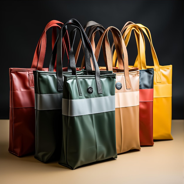 gallery of different bags styles made from recycled