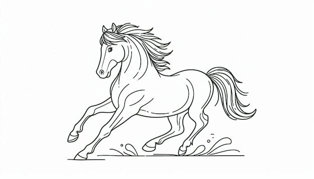 Galloping Horse Coloring Page