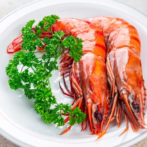 gambas langoustine large shrimp delicious prawns ready to eat healthy eating cooking meal food