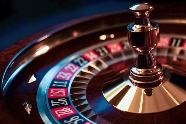 A Game of Chance The Roulette Table at the Casino Generative AI