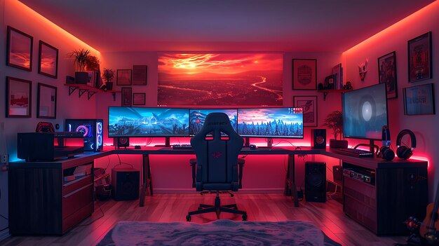 A gamer setup