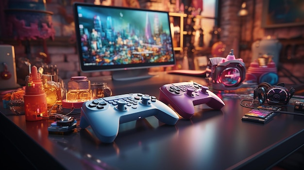 Gamer workspace concept