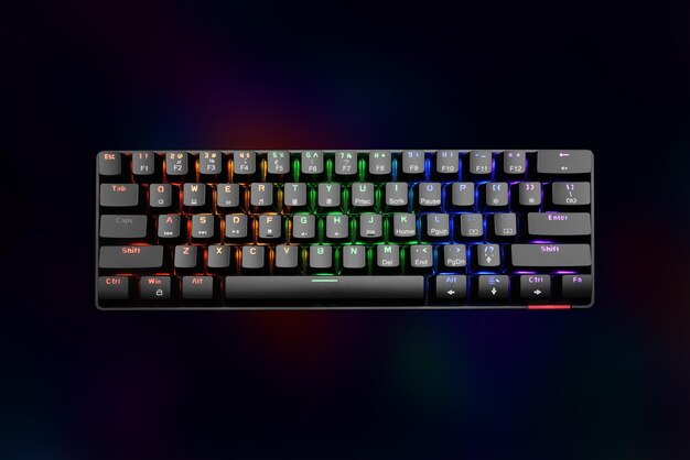 gaming keyboard with cacklight