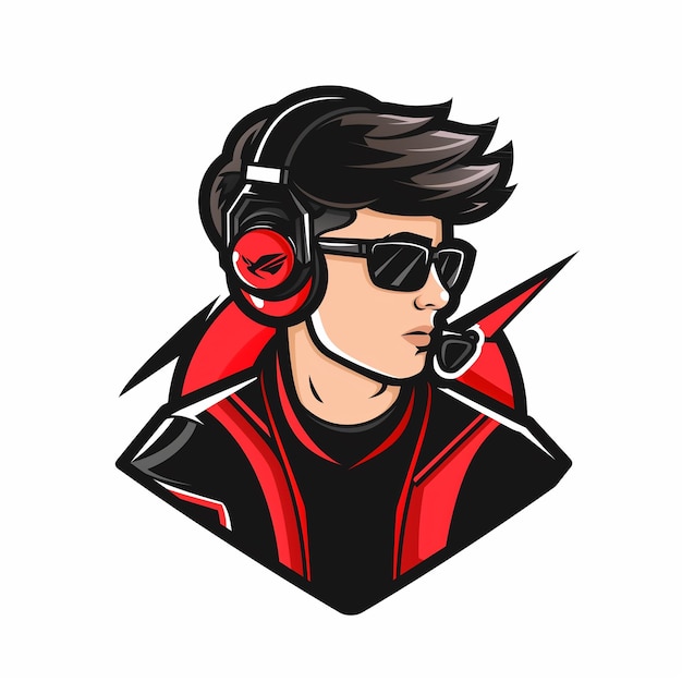 Gaming logo avatar for a gaming streamer or blogger channel