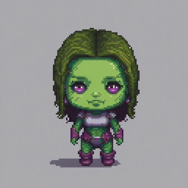 Gamoras Guardians of the Galaxy Vinyl Pop Figure Pixel Art