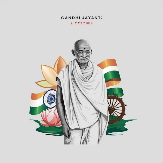 Photo gandhi jayanti celebration design