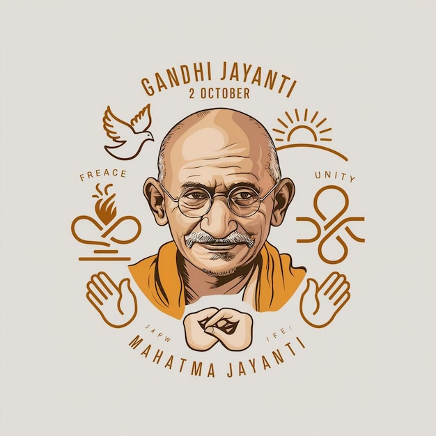 Photo gandhi jayanti celebration design