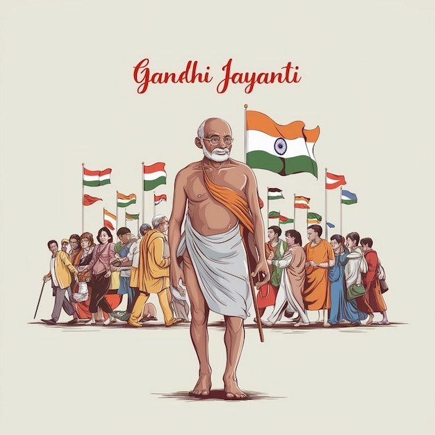 Photo gandhi jayanti celebration design