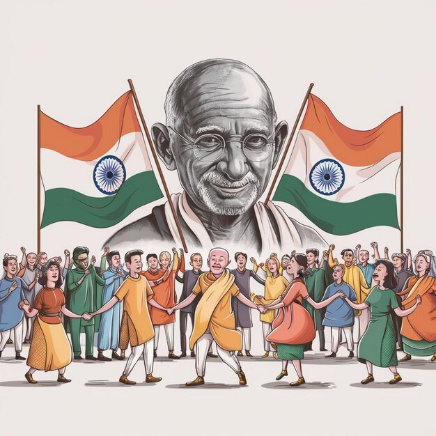 Gandhi Jayanti Celebration Design