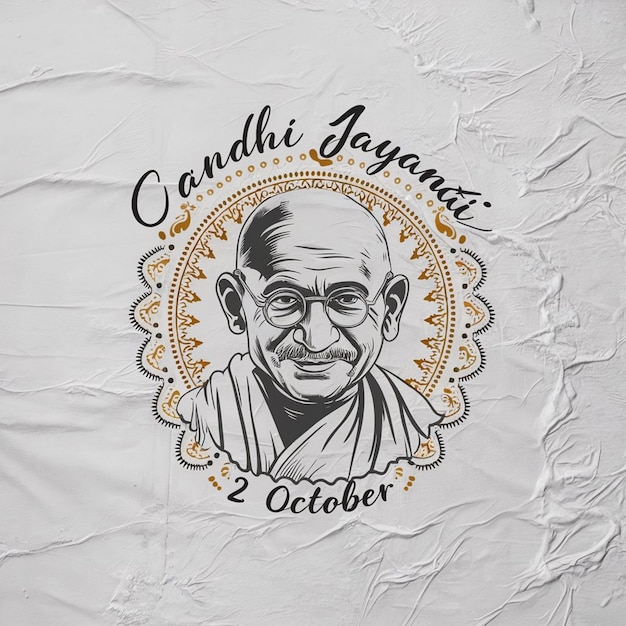 Photo gandhi jayanti celebration design