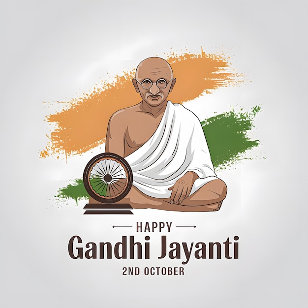 gandhi jayanti creative design banner