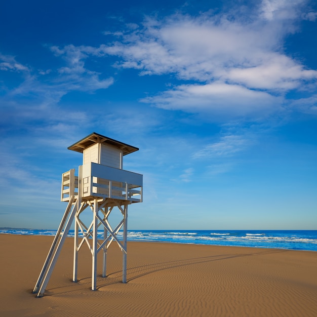 Gandia beach in Valencia of Spain