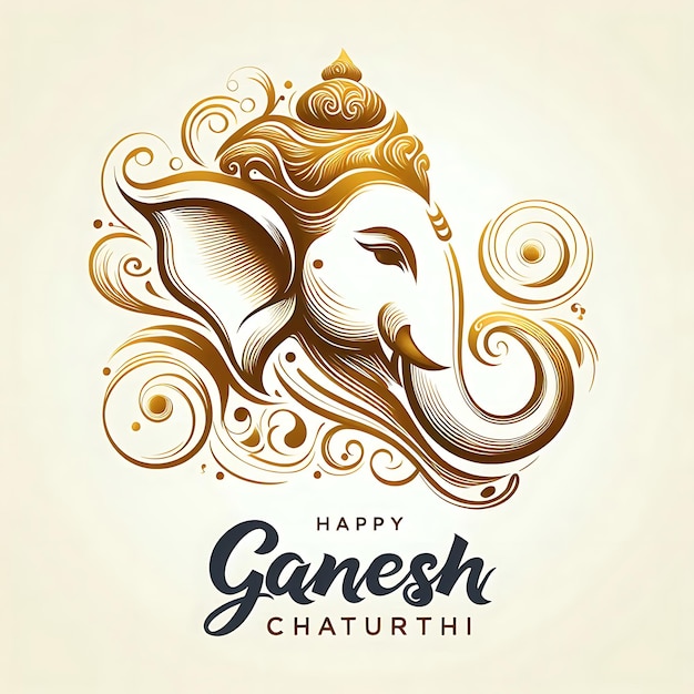 Ganesh Chaturthi Art Card Design