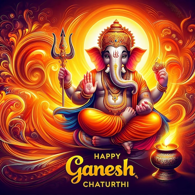 Ganesh chaturthi card design