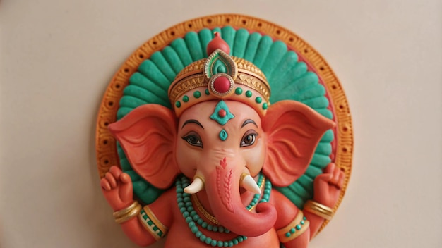 Photo ganesh chaturthi clay background