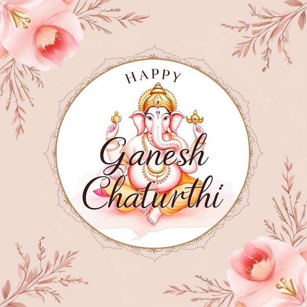 Photo ganesh chaturthi invitation poster