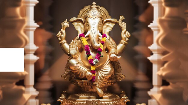 Ganesh Chaturthi Regal Lord Ganesha Majestic Archway Divine Radiance