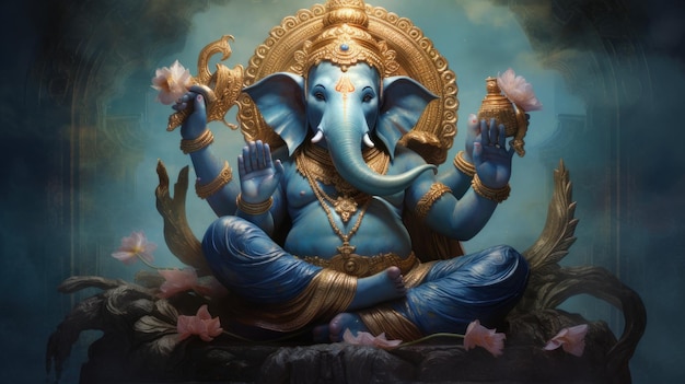 Ganesha Chaturthi festival dedicated to the Indian god with the head of an elephant