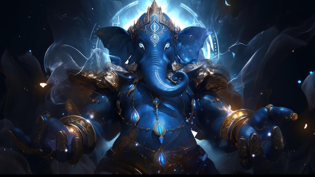 Ganesha Chaturthi festival dedicated to the Indian god with the head of an elephant