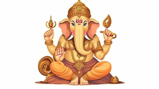 Ganesha Chaturthi Ganesha illustration Generative ai